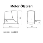 Nice Rox 1000 Kapı Motoru (Tek Motor) - Görsel 2